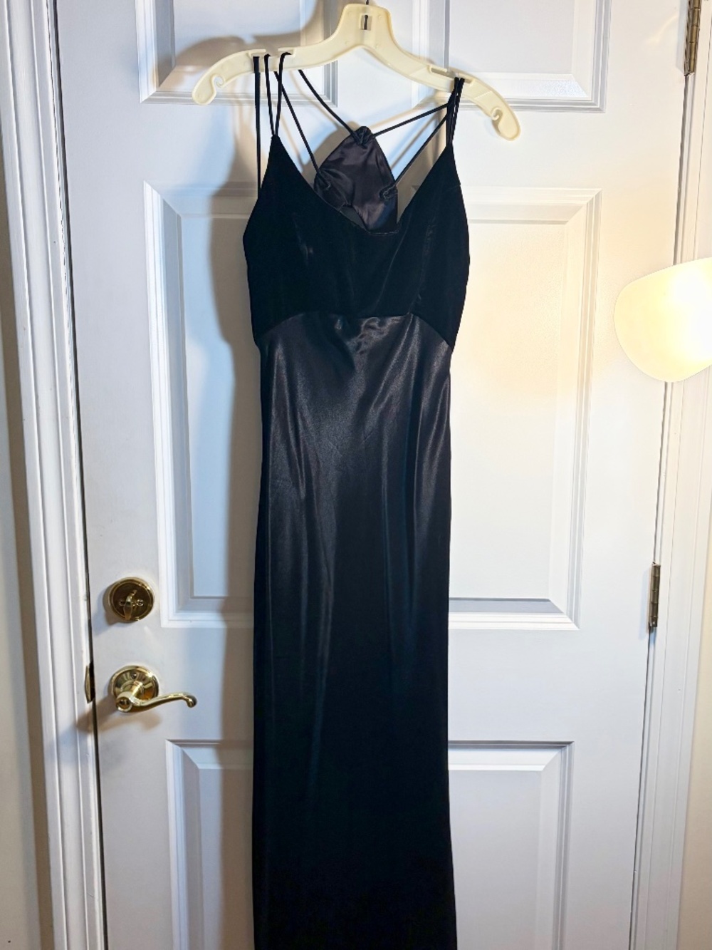 Bari Jay Black Full Length Dress